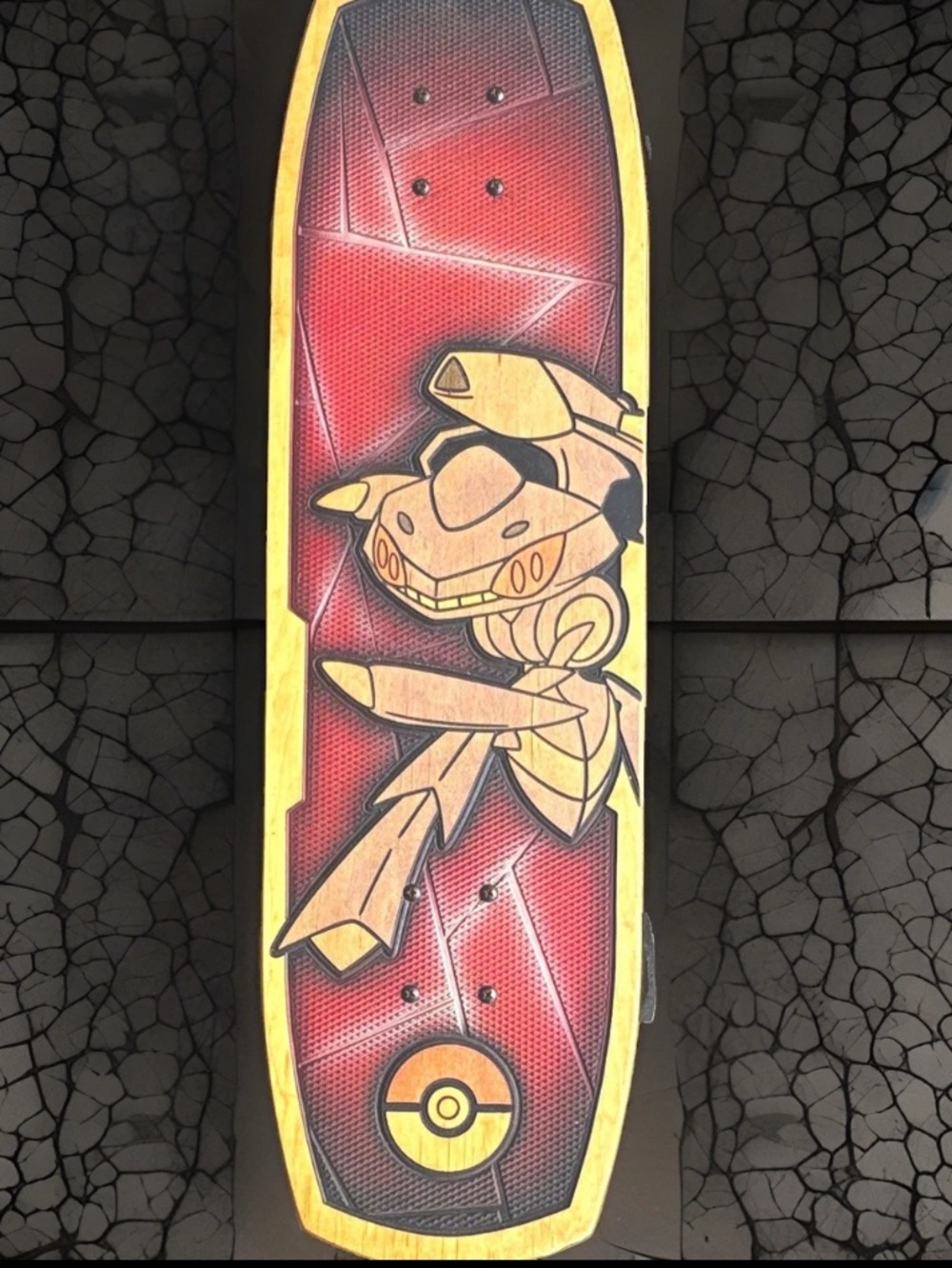 Pokemon Center X Genesect Bear Walker Skateboard.